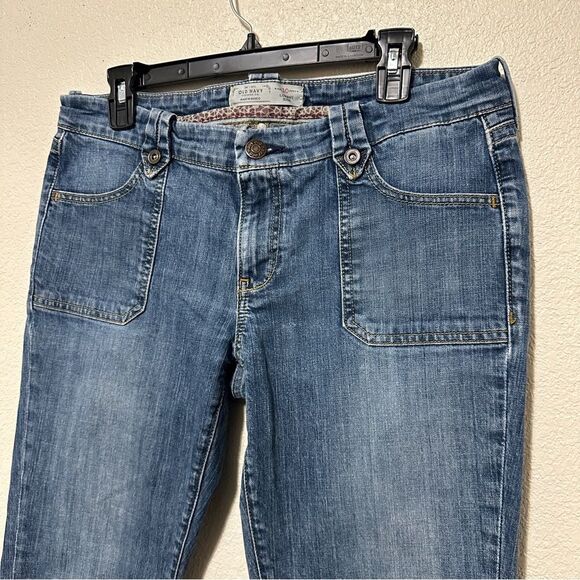 Vintage Old Navy Women’s, size 10 Bootcut Jeans, Button Flap Pockets Denim Pants - Picture 4 of 11